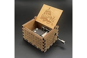 Nostalgish Happy Birthday to You Music Box Hand Crank Wooden Musical Boxes Music Box - Unique Gift (Wood, Happy Birthday to You)