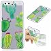 Produktbild Huawei P10 Hülle,Huawei P10 Handy Hülle Niedlich Kreativ Muster Transparent TPU Silikon Ultra Dünn Weiche Flexible Leicht Bumper Schutzhülle Stoßfest Kratzfest Stoßdämpfung Dauerhaft Schale Etui Protective Case Cover für Huawei P10 - Grüner Kaktus