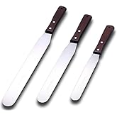 Set of 6 pastry spatulas 6", 8", and 10".