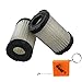 Produktbild HURI 2x Luftfilter für Tecumseh Rasenmäher 3,5 - 4 PS mit Motoren ECV TVS H35 und Ersatz 35066 63087A und Tecnamotor 2341-0051