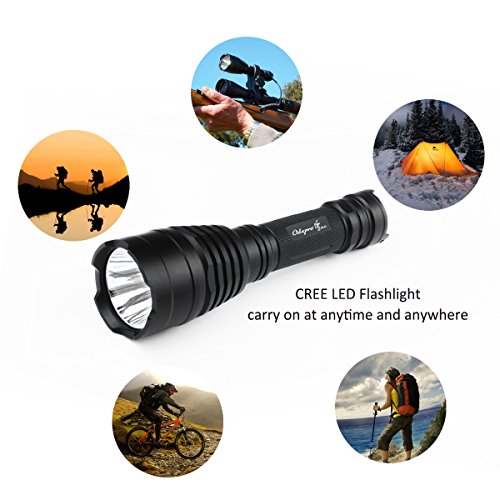 Odepro led taschenlampe Jagd Taschenlampe IP68 Wasserdicht Wiederaufladbar Handfackel Licht Für die Jagd und den Täglich Gebrauch - 8