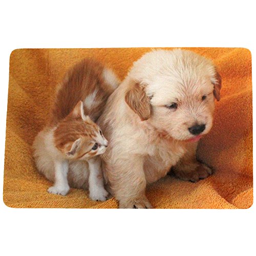 COM-FOUR® 4x Vinyl Platzsets mit verschiedenen Motiven 43,5×28,3cm (Tiere) - 4