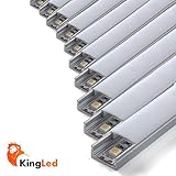 Tapa blanca, 2 tapas laterales, 2 ganchos para pared cada perfil