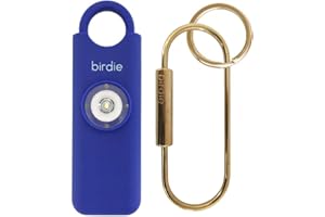 SHE'S BIRDIE She’s Birdie–The Original Personal Safety Alarm for Women by Women–Loud Siren, Strobe Light and Key Chain in a Variety of Colors (Indigo)