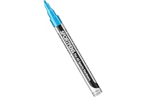 ‎SPRAY.BIKE SPRAY.BIKE - SportPens Acrylstifte - wasserfester Lackstift - 2mm Nylon Spitze - stark deckender Multimarker - Acryl stifte zum malen und individualisieren (Türkis)