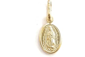 DE BUSSY Medaglia della Vergine di Guadalupe in argento sterling. Dimensioni: 11 mm