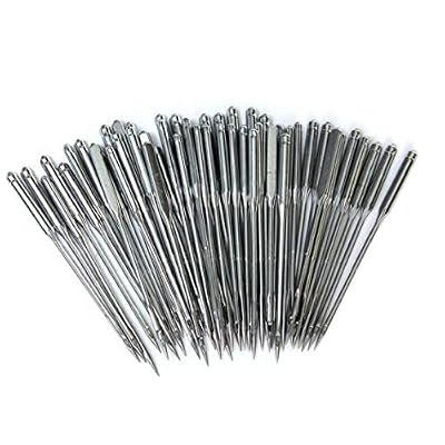 Angoter 50PCS Universal 11/75 12/80 14/90 16/100 18/110 Household Sewing Machine Needles for 130/705H HA*1 Or 15 * 1 Type
