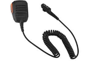BEWINNER Microfono a Mano Per HYTERA HYT, 3,5 Mm Antipolvere Impermeabile Altoparlante Walkie-Talkie Auto Microfono a Mano Radio CB Con Cavo Flessibile e Clip Posteriore a 360 Gradi, Nero