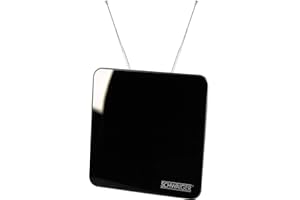 SCHWAIGER GMBH Schwaiger ZA8970 011 Aktiv DVBT-Zimmerantenne mit Klavierlack Optik (45 dB) schwaz