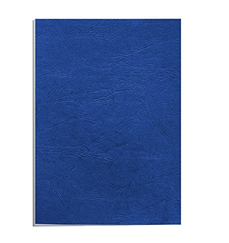Apex 65011 - Pack de 100 portadas cartulina imitaci  n cuero A4  color azul