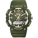 Blisfille Armbanduhr Männer Herrenuhr Nightlight Wecker Dunkel Grün Outdoor Sportuhr Armbanduhr Automatikuhr