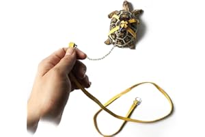 CASILER Sangle De Harnais en Cuir pour Tortue Ajustement De Tortue Small Pet Harness Reptile Leash Turtle Pet Walking