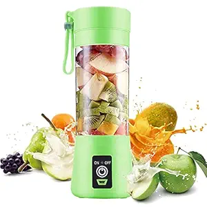 Bolitech Electric Usb Juicer Blender Portable Juicer Cup 380Ml Water Bottle Juicer Machine With 4 Blades, 2000Mah Rechargable Battery