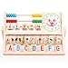 Education Toy,Fortan Children Baby Kids Learning Developmental Versatile Flap Abacus Wooden Toys