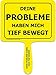 Produktbild "Deine Probleme haben mich tief bewegt" - Lustiges gelbes Kunststoffschild mit Griff - GELBE SCHILDER - DAS ORIGINAL