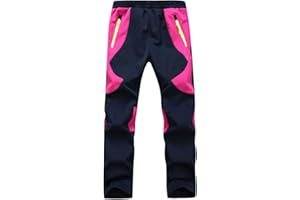 CAMLAKEE Pantalones Trekking Niña - Pantalones de Montaña Niño Impermeables Transpirable - Pantalón Senderismo Invierno