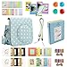 Produktbild Katia Mini 25 Sofortige Film-Kamera-Zubehör-Paket für Fujifilm Instax Mini 25 - Kameratasche / Kameragurt / Nahlinse / Album / Wandbehang Frames / Film Frames / Aufkleber (Blau Weiß-Punkte)