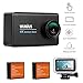 Produktbild WiMiUS Action-Kamera, L3 Action Cam 4K Aktionkameras mit 2.45'' LCD Touch Screen HD Actioncam Wifi Wasserdicht Helmkamera Motorrad mit 2 Akkus und Zubehör Kits(Schwarz)