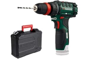 Wiertarka akumulatorowa Parkside PBSA 12 X12V, blokada wrzeciona, LED, w pudełku (bez ładowarki i akumulatora)