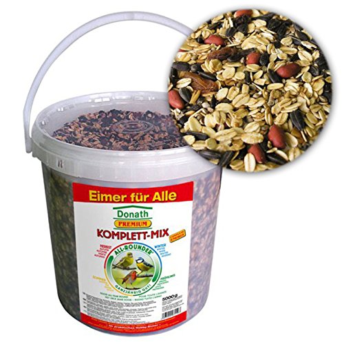 Donath Premium-Komplett-Mix Wildvogelfutter Ganzjährig, 5kg Eimer