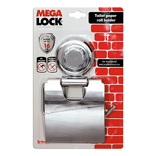 Tatkraft 4742943011458 Toilettenpapierhalter, Stahl verchromt, silber, 27 x 16.2 x 3.8 cm - 2