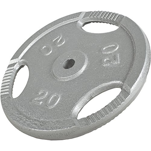 Gorilla Sports Hantelscheiben Gusseisen Gripper 0,5-20 KG Guss Hantelscheibe Gewichte mit Eingriffen