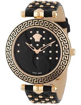 Versace Damen-Armbanduhr VANITAS Analog Quarz Leder VK7030013