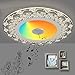 Produktbild 26 W LED Deckenleuchte integriertem Bluetooth Musik Lautsprecher und RGB Farbwechsel Deckenlampe Modern Circular Beleuchtung für Schlafzimmer Restaurant Wohnzimmer Kinderzimmer
