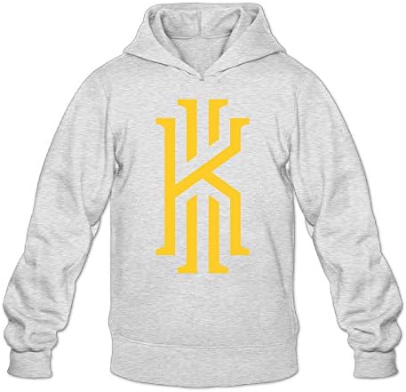 YQUE Men's 2# Basketball Player Kyrie K Irving Hoodies Sweatshirt Black -  Grey -