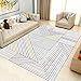 Produktbild YSX-carpet Bereich Teppich, Wohnzimmer Couchtisch absorbierende Rutschfeste Schlafzimmersofamatte, Restaurant Teppichbett Decke Yogateppich,M3,5.2ftx7.5ft