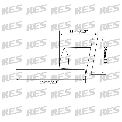 KES SUS 304 Edelstahl Magnetische Türstopper Fangen Metall Halter Heavy Duty, Gebürsteter, HDS212-2 - 2
