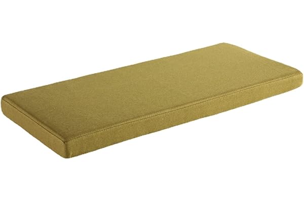 AFEBOO Cojín para banco de 2/3 plazas para interiores, cojín para banco de jardín al aire libre, cojines para asiento de columpio, alfombrilla suave lavable antideslizante para asiento para patio
