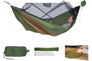 ‎AMAZONAS AMAZONAS Adventure Hero XXL – Ultraleichte Moskito-Hängematte mit Isomattenfach | Nur 555 g | Belastbar bis 150 kg | Ideal für Outdoor-Abenteuer