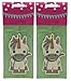 Price comparison product image Flo's Fancies Unicorn 2D Strawberry Fragrance Car Air Freshener - Twin Pack