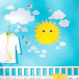 Wallies Baby Sunshine Aufkleber Abziehen und Aufkleben Decor, mehrfarbig - 3