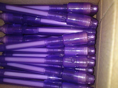 UV Tattoo Marker Pen with Invisible Ink, UV Active Ink, Magic Secret Marker Pen with UV-LED in the Lid – 4 Different Colours to Choose From mauve