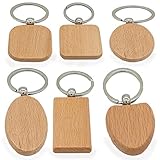 Material: Madera llavero de madera, llavero personalizado en blanco.