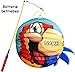 Produktbild Unbekannt 2 TLG. Set: Laterne / Lampion + LED Laternenstab -  bunter Vogel - Papagei - RUND  - incl. Name - für Kinder - Papierlaterne aus Papier - Lampe - Laternen L..