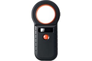 ARCELI Lecteur de Puce pour Animaux, Lecteur Puce Animaux, Lecteur de Puce pour Chiens/Chats, Lecteur de micropuce RFID, 134,2KHz, 128 Tag Memory, ISO11784/85/HFDX-B/EMID