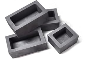 ‎GADPIPARTY Graphit Hochreiner GraphitbehäLter 10X5X2 5Cm Schmelztiegel Graphittiegel FüR Labor Metallguss Barrenform Gussformen FüR Metall