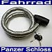 Produktbild Fahrrad Panzerschloss,Vinyl beschichtet,Fahrrad Motorrad Zaun Tor Panzer Schloss (LHS)