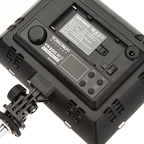 Yongnuo YN-300 III LED lumi  re r  glable 3200k-5500k Temp  rature de couleur pour DSLR Canon Nikon Olympus Pentax Samsung Sony avec Fonctionnement du t  l  phone    distance IR   un stylo de nettoyeur