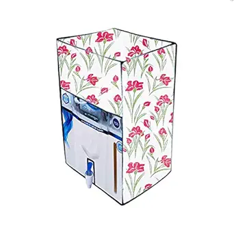 JM Homefurnishings waterproof and dustproof Printed Water Purifier cover for Kent Ace Mineral 7-Litre 60-Watt RO+UV+UF (Floral Print)