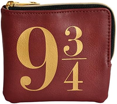 Harry Potter Wallet Rail 9 3/4 Hogwarts Coat of Arms 11x11cm red