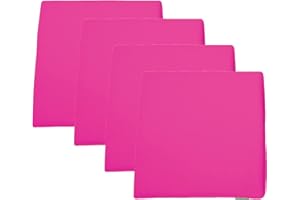 Gardenista Garden Rattan Chair Cushions | Water Resistant Chair Seat Pads for Keter Allibert California Rattan Furniture | Indoor & Outdoor Patio Furniture Cushions | Durable & Comfy (4Pcs, Pink)