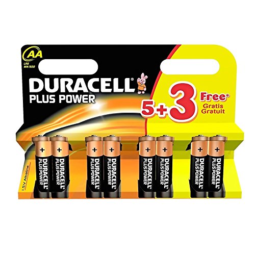Price comparison product image Duracell AA 5+3 Free Batteries