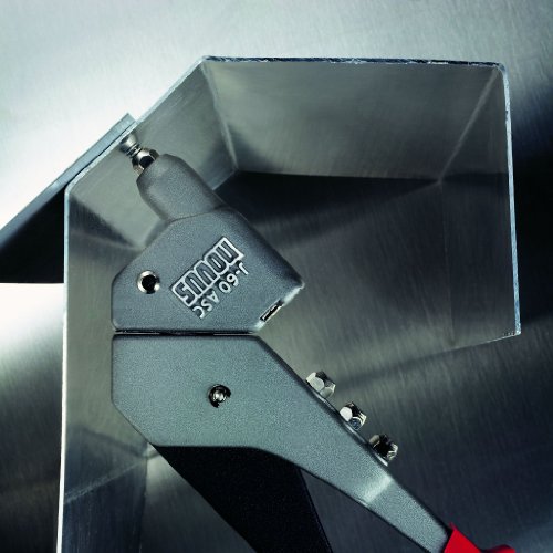 Novus Blindnietzange J – 60, professionelle Blindnietzange mit Schwenkkopf, Gerätekörper aus Aluminium und Hebel aus Stahlblech, Für Aluminium Blindniete A2,4, A3, A4, A5, Stahl Blindniete S3 und S4 und Kupfer Blindniete C4, 032-0026 - 2