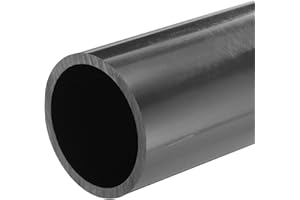 QUARKZMAN Tube Rigide en PVC Tube Rond 53,6mm ID 63mm OD 20cm Longueur Gris Foncé pour Conduite d'Eau, Manchon de Câble