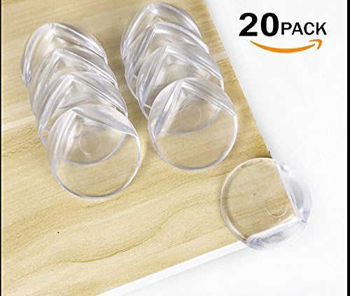 ISOTO 20pcs Baby toddler Kid Child Clear Corner protectors Guards Caring proofing Safty Furniture Table Bumpers anti Against Sharp Corners Injuries