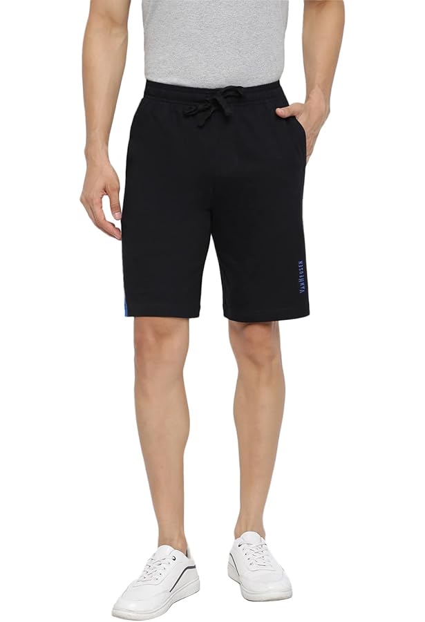 Van Heusen Athleisure Men Knit Shorts - Cotton Rich - Smart Tech